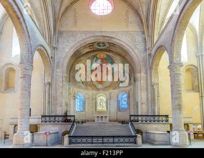 Francia, Nièvre, Nevers, la cattedrale di St Cyr St Julitte, Cristo in gloria nella abside romanica Foto Stock