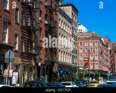 South Street Seaport Historic District, NYC Foto Stock