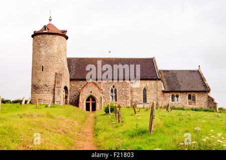 Sant'Andrea Chiesa, poco il russamento, Norfolk, Inghilterra Foto Stock