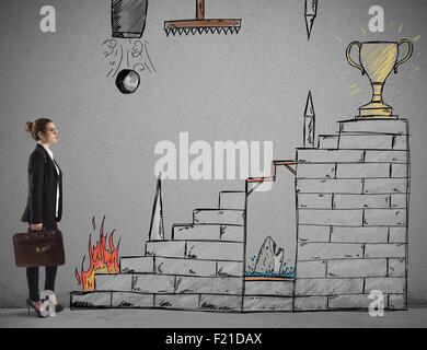 Carriera di difficile Foto Stock