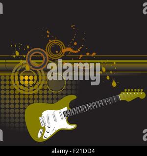 Rock musica di sottofondo Illustrazione Vettoriale