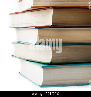 Pila di libri antichi Foto Stock