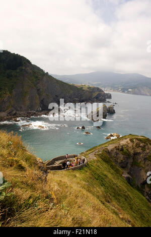 Fasi di San Juan de Gaztelugatxe, Spagna Foto Stock