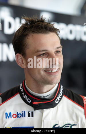 FIA WEC 6 ore di gara circuito Nürburgring, racing driver Earl Bamber, Nürburg, Renania-Palatinato, Germania Foto Stock