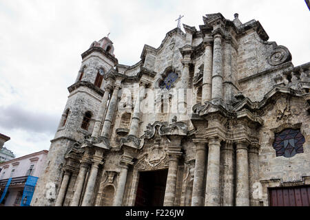 Catedral de San Cristóbal de La Habana Facciata chiesa a l'Avana - Cuba Foto Stock