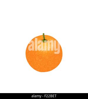 Vettore maturi freschi Arance con foglie. Illustrazione Vettoriale