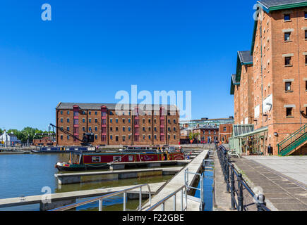 Il dock, Gloucester, Gloucestershire, England, Regno Unito Foto Stock