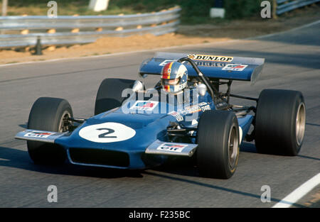 Francois Cevert in una Tyrrell Marzo, Canada Mont-Tremblant, il Gran Premio del Canada, 20 Settembre 1970 Foto Stock