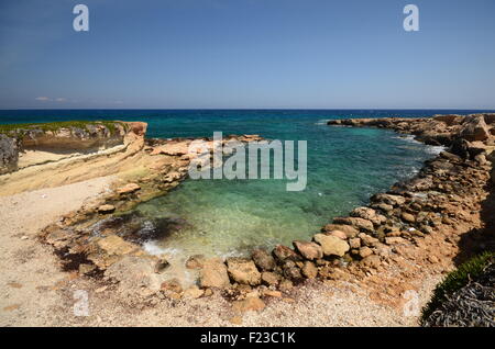 Il cipriota costa vicino a Protaras e Ayia Napa. Foto Stock