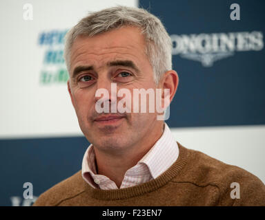 Blair Atholl, Scotland, Regno Unito. 10 Settembre, 2015. Alex Lahore Direttore della manifestazione in occasione della conferenza stampa il primo giorno. Il FEI European Eventing Championships 2015 Blair Castle Credit: stephen Bartolomeo/Alamy Live News Foto Stock