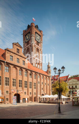 Pomeriggio estivo a Torun città vecchia, Kujawsko-pomorskie, Polonia. UNESCO - Sito Patrimonio dell'umanità. Foto Stock