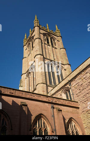 San Lorenzo della chiesa di Ludlow Shropshire West Midlands England Regno Unito Foto Stock