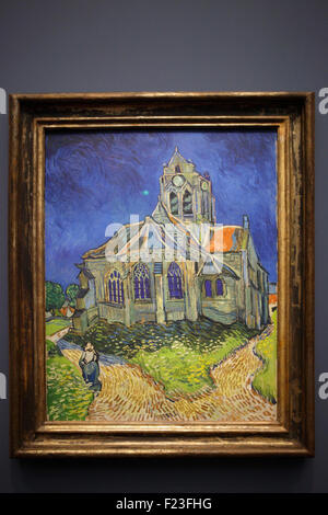 La Chiesa a Auvers di Vincent van Gogh, Musée d'Orsay, Parigi, Francia Foto Stock