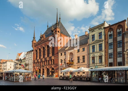 Pomeriggio estivo a Torun città vecchia, Kujawsko-pomorskie, Polonia. UNESCO - Sito Patrimonio dell'umanità. Foto Stock