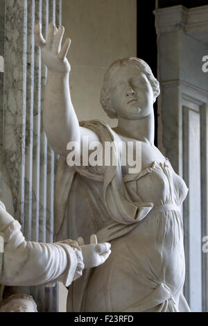 Coventry monumento famiglia dettaglio, Santa Maria Maddalena la Chiesa, Croome, Worcestershire, England, Regno Unito Foto Stock