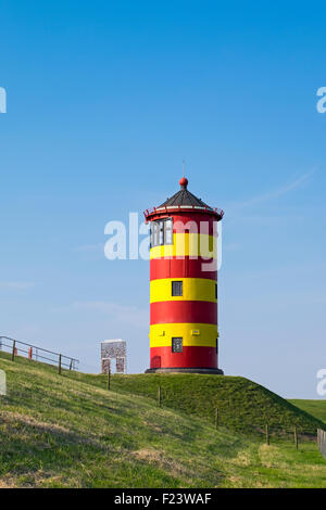 Faro Pilsum, Pilsum, Frisia orientale, Bassa Sassonia, Germania Foto Stock