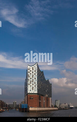 Elbe Philharmonic Hall, HafenCity nel porto di Amburgo Amburgo, Germania Foto Stock