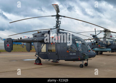 KA-226 Multimissione Elicottero al MAKS 2015 Air Show a Mosca, Russia Foto Stock