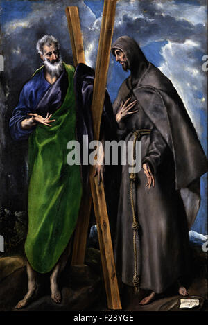 El Greco - Saint Andrew e San Francesco Foto Stock