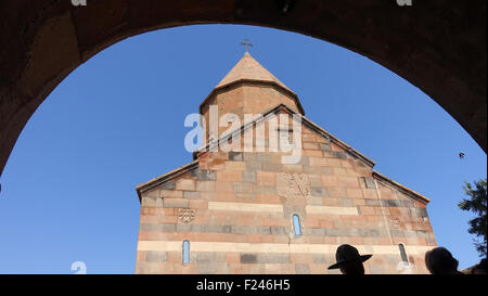 Khor Virap monastero vicino Monte Ararat, Armenia Foto Stock