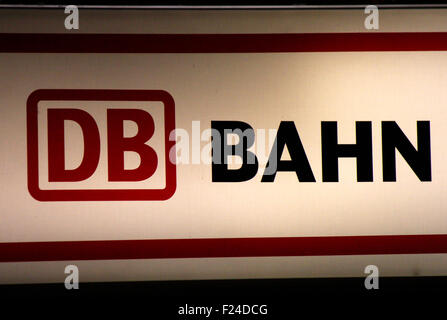 Markenname: 'DB Bahn', Dezember 2013, Berlino. Foto Stock