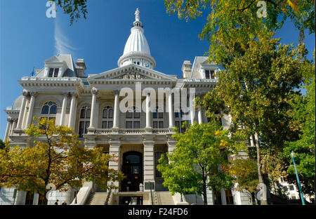 Tippecanoe County Courthouse, situato nel centro storico di Lafayette - West Lafayette, Indiana. Costruito nel 1882. Foto Stock