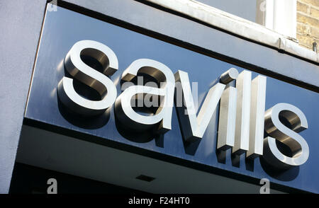 Ramo di Savills agenti immobiliari, Londra Foto Stock