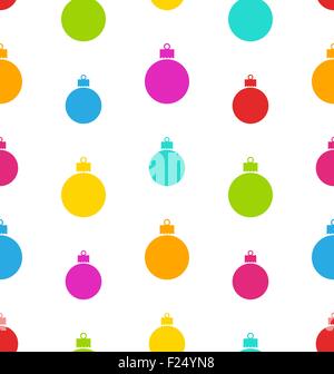 Seamless Pattern Palle di Natale Illustrazione Vettoriale