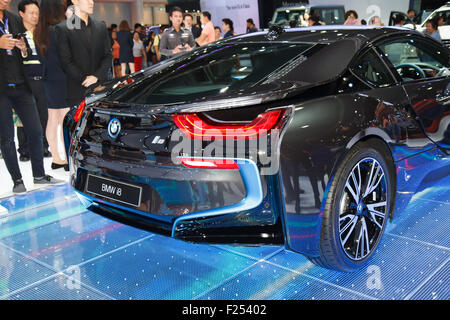 Nuova BMW I8 sul display al trentacinquesimo Bangkok International Motor Show di Bangkok in Thailandia Foto Stock