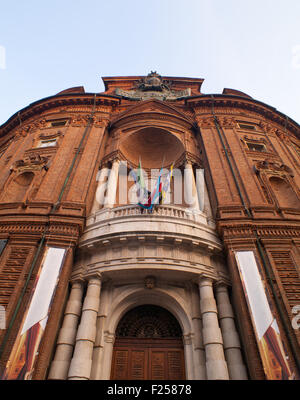 Dettaglio di Palazzo Carignano di Torino, Italia Foto Stock