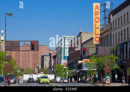 Stati Uniti, New York Manhattan Harlem, 125th Street, il Teatro Apollo, Foto Stock