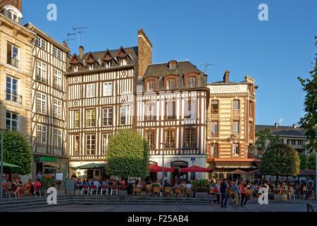 Francia, Seine Maritime, Rouen, Place de la Pucelle Foto Stock