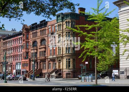 Stati Uniti, New York Manhattan Harlem, Malcolm X Boulevard, Lenox Avenue Foto Stock