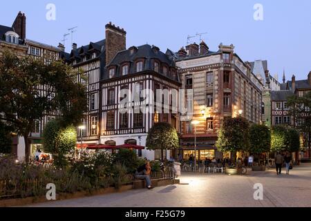 Francia, Seine Maritime, Rouen, Place de la Pucelle Foto Stock