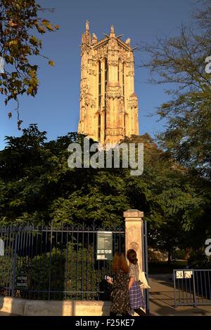 Francia, Parigi, St Jacques Tower Foto Stock