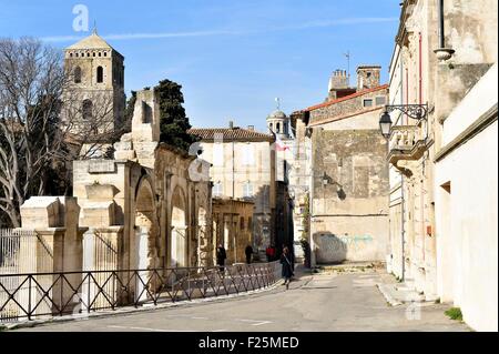 Francia, Bouches du Rhone, Arles, teatro romano del I secolo A.C. Foto Stock