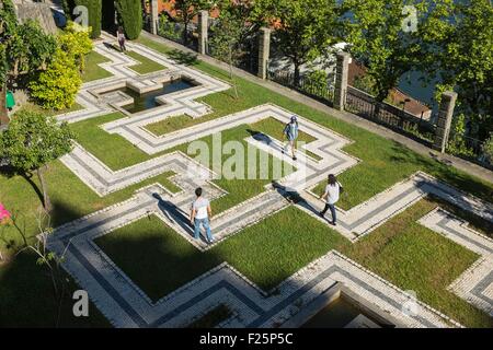 Il Portogallo, regione nord, Porto, il Crystal Palace giardino, luogo idilliaco per passeggiare o di riposo Foto Stock