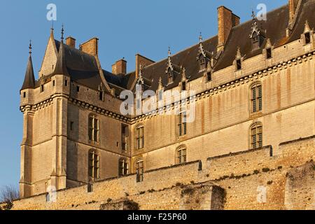 Francia, Eure et Loir, Chateaudun castle Foto Stock
