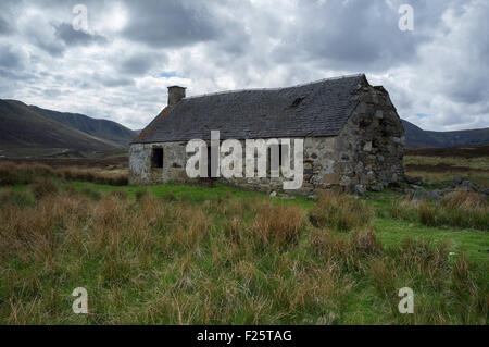 La rovina, Dalballoch, Glen Banchor, Monadhliath Hills, Scotland, Regno Unito Foto Stock