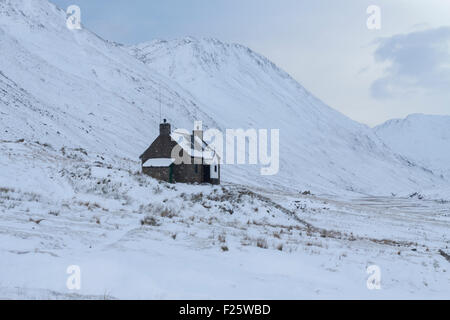 Glen Licht House, Glen Licht, Kintail, North West Highlands, Scotland, Regno Unito Foto Stock