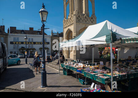 Devizes, un mercato comune nel cuore del Wiltshire, Inghilterra UK Market Place Foto Stock