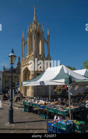 Devizes, un mercato comune nel cuore del Wiltshire, Inghilterra UK Market Place Foto Stock