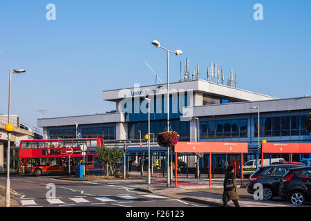 Il London City Airport, Royal Docks, London, England, Regno Unito Foto Stock