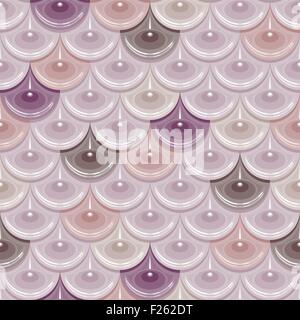 Seamless fiume pastello squame di pesce Illustrazione Vettoriale