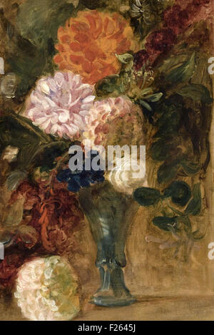 Eugène Delacroix - ancora in vita con Dalie Foto Stock