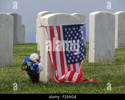 Fort Rosecrans Cimitero Nazionale, US Naval Prenotazione, Point Loma, San Diego, California. Foto Stock