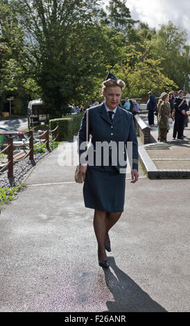 Stoke Bruerne, Northamptonshire, Regno Unito. Villaggio in guerra 1940 rievocazione. Credito: Scott Carruthers/Alamy Live News Foto Stock