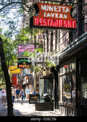 MacDougal Street, Greenwich Village, 2015, New York City, USA Foto Stock