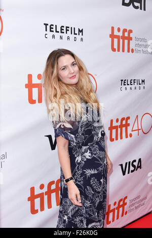 Toronto, Ontario, Canada. Xii Sep, 2015. L'attrice Drew Barrymore assiste il 'Miss è già' premiere durante il 2015 Toronto International Film Festival a Roy Thomson Hall il 12 settembre 2015 a Toronto in Canada © Igor Vidyashev/ZUMA filo/Alamy Live News Foto Stock