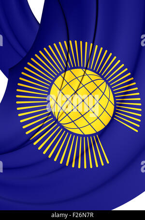 Commonwealth delle Nazioni 3D bandiera. Close up. Foto Stock